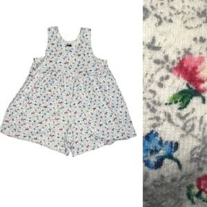 The Limited Vintage Cotton Floral Romper Girls Size 5